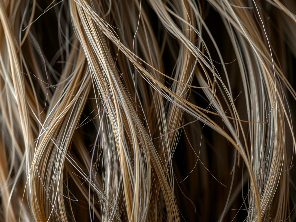 Dry brittle damaged hair from hard water