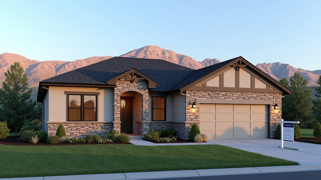 Luxury home exterior in Boise Idaho