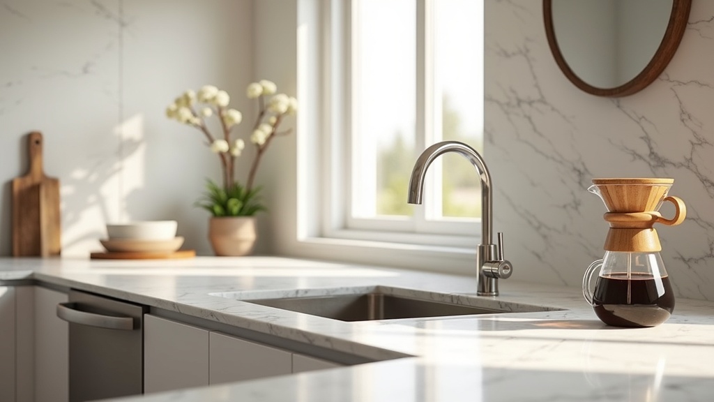 Modern kitchen with clean water for coffee brewing in Boise Idaho