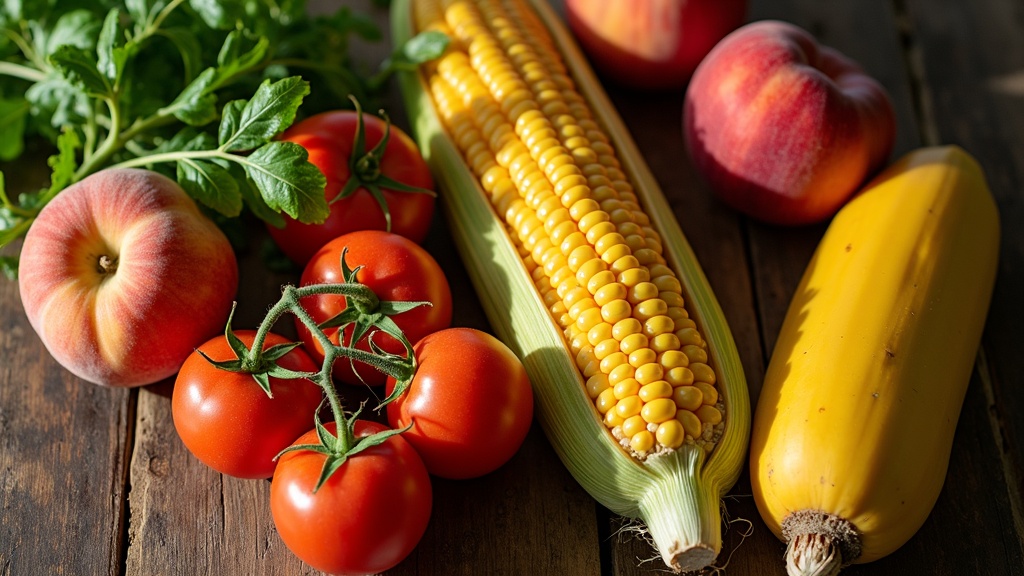 Fresh seasonal produce at a Treasure Valley farmers market, Idaho summer harvest