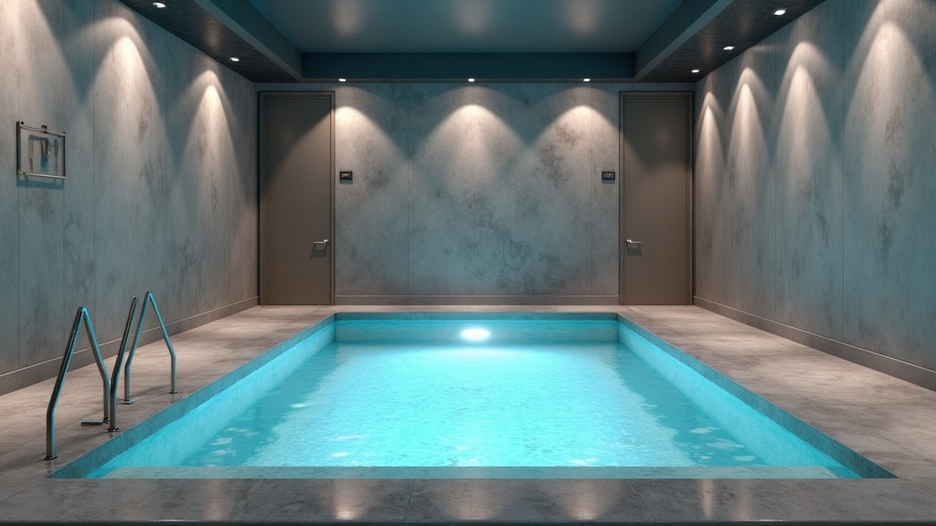 Modern gym recovery room with commercial cold plunge pool and steam room in Boise Idaho